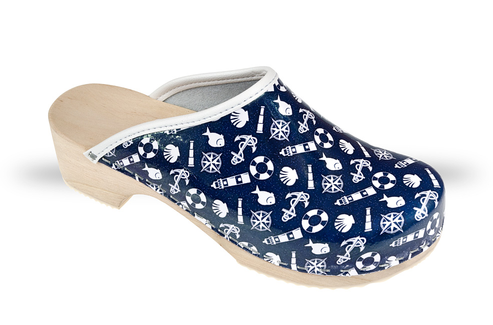 image1xxl Frauen Anatomico - Holzschuh CD5 Navy/White